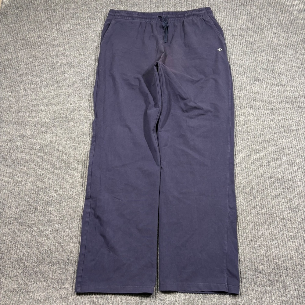 Pact Sweatpants Mens L Navy Blue Organic Cotton Blend Lounge Pants
